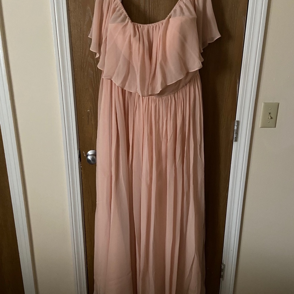 Light pink bridesmaids dress!